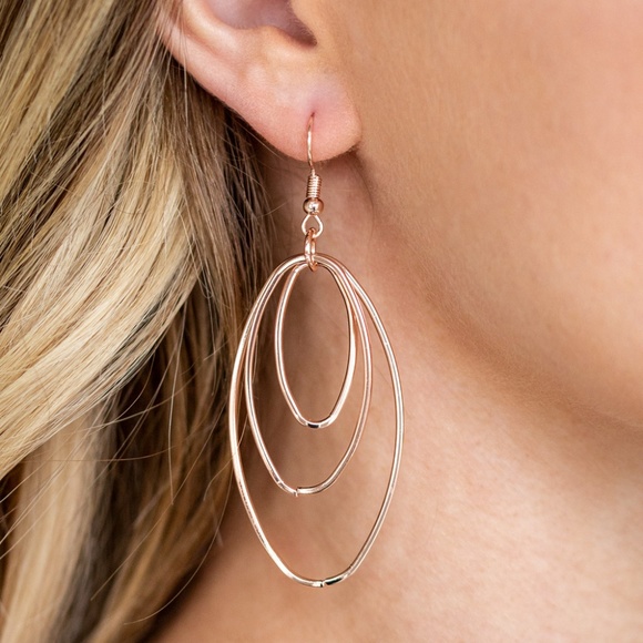 All OVAL The Place - Rose Gold Earrings - Picture 2 of 2